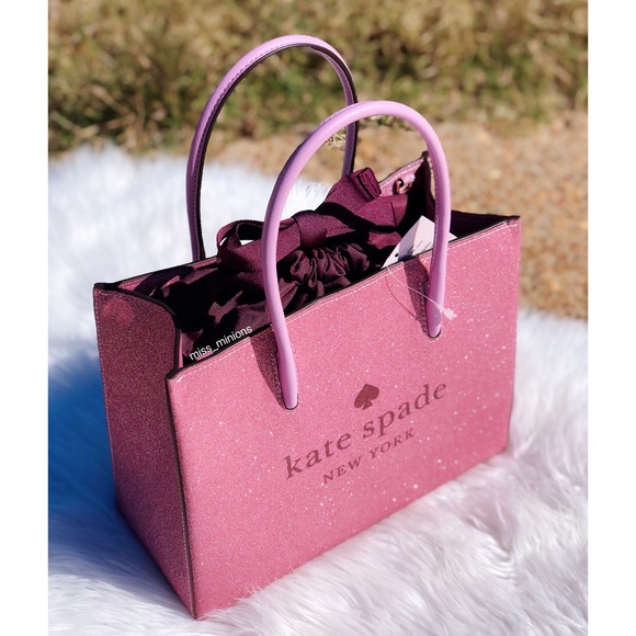Kate Spade Pink Glitter Shopper Bag - Picture 10 of 13